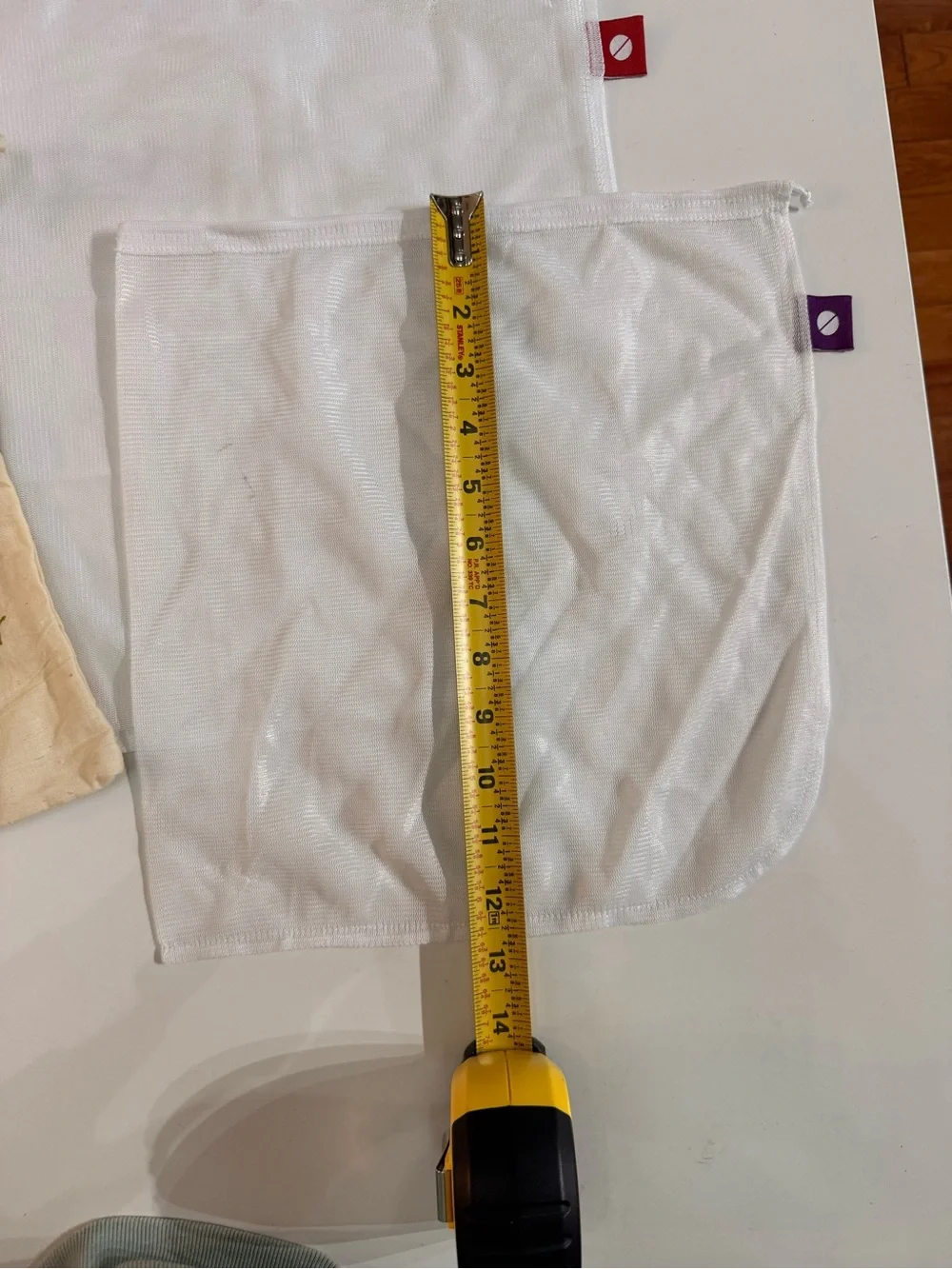 Whole Foods Reusable Produce Bags Set of 6 Mesh + Cotton Bulk Grain Bags